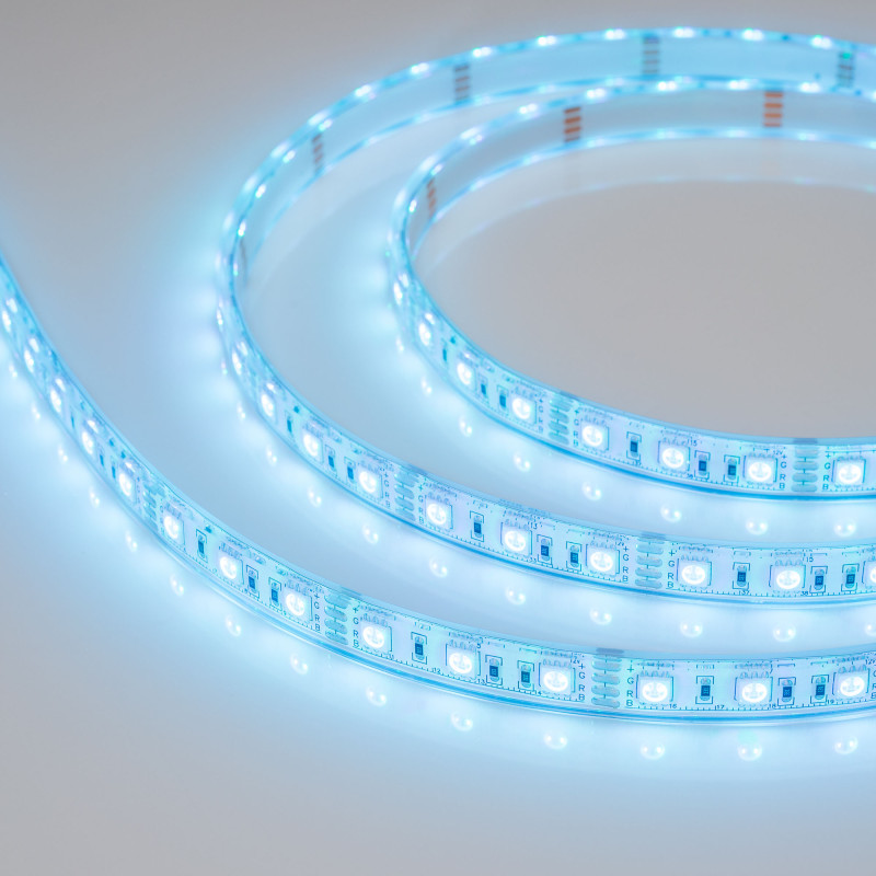 Лента герметичная RTW-PU-B60-12.5mm 12V RGB (14.4 W/m, IP68, 5060, 5m), Arlight 029599(2). Цена указана за 5 метров. Продается кратно 5 метрам.