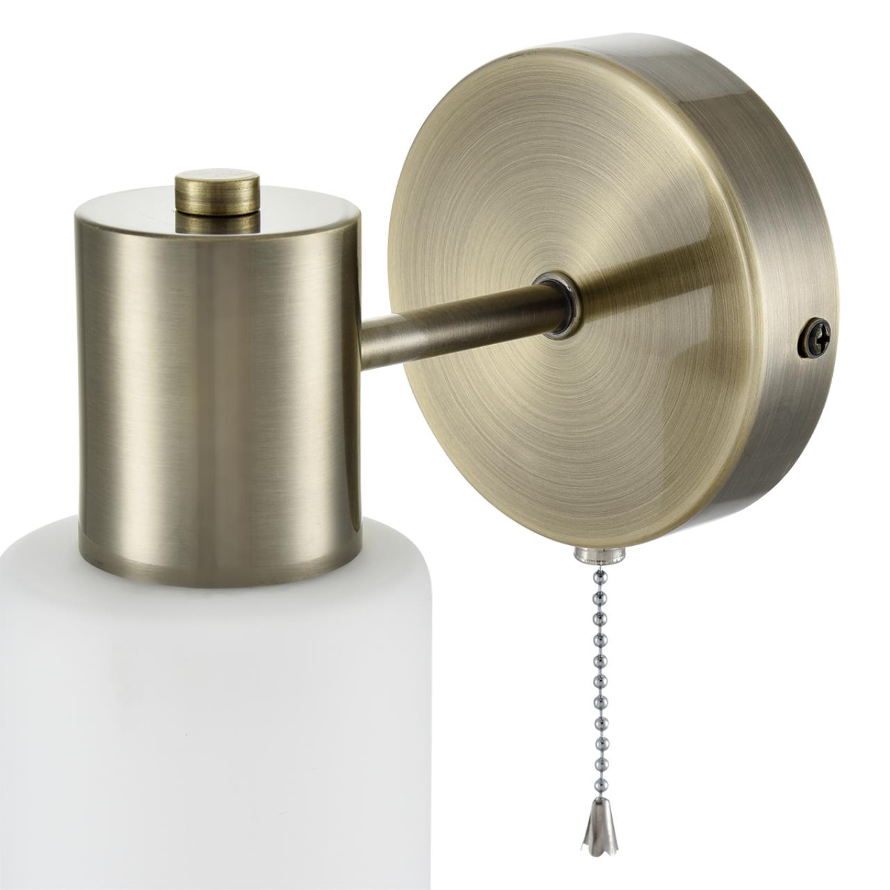 Бра 15*19,5 см, 1*E14 Lumion MAVE 8100/1W бронза, белый