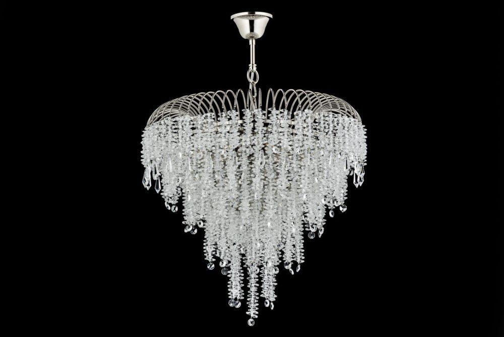 Люстра подвесная *46*45 см, 8*E14*40W, Arti Lampadari Ferla Ferla E 1.5.46.105 N, никель