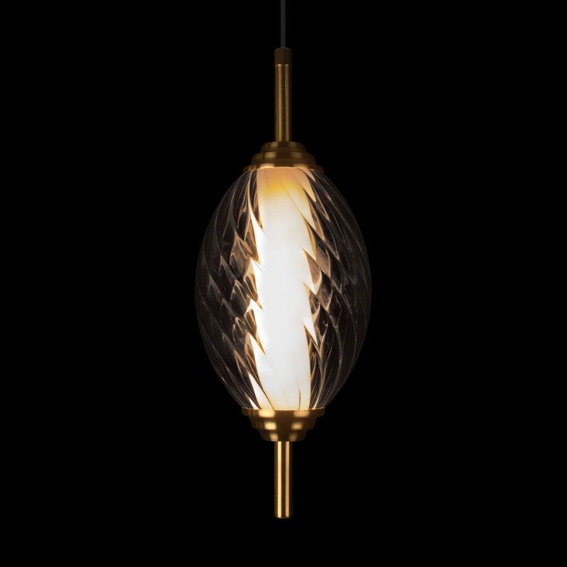 Подвесной светильник *12*-27,5 см, 1*LED*30W, 4000K, LOFT IT Helix 10421/A Smoke, бронзовый