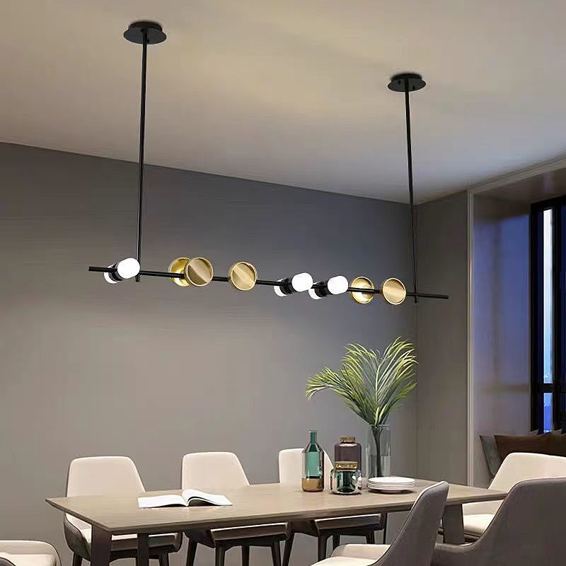 Светильник подвесной 120*62-62 см, 12*LED*20W, 3000-6000K, Lightera Ontario LE115L-12B, Черный