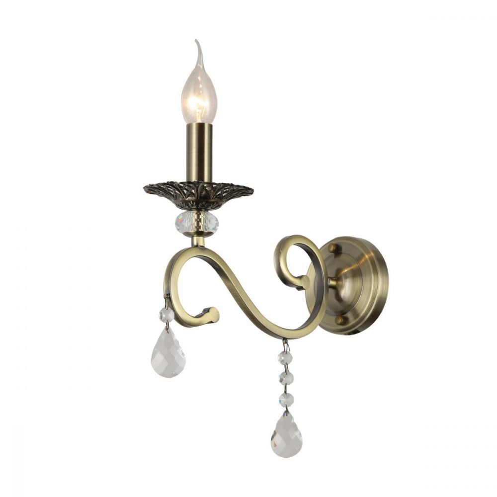 Бра F-Promo Ringed 2851-1W, D295*W105*H315, античной бронзы, хрусталь высшего качества