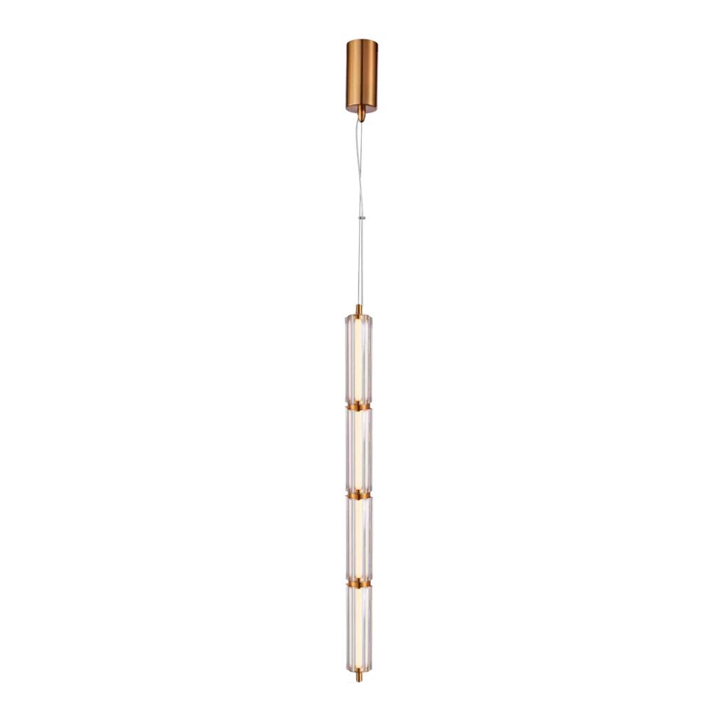 Подвесная люстра 90*6*20-173 см, 1*LED*14W, 3000K, Favourite Hexagoni 4777-4P, бронзовый