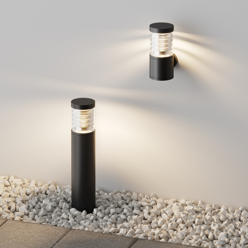 Садово-парковый светильник 13,4*65 см, LED, 12W, 3000К, Maytoni Spir O439FL-L12GF3K серый