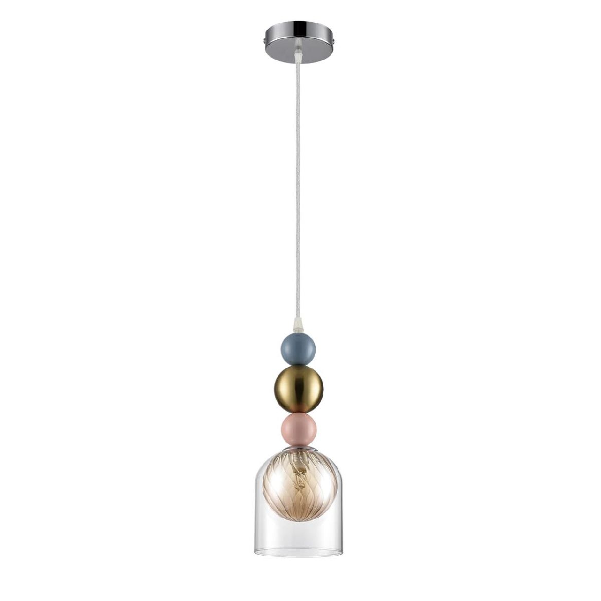 Подвесной светильник 12 см, Lumion Gallo 8067/1A, разноцветный