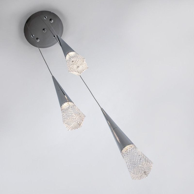 Подвесной светильник 21*21*90 см, LED 9W, 4000K, Хром MODELUX ML.3315.3