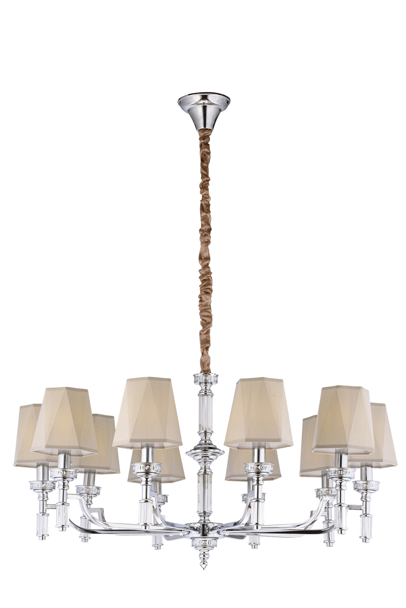 Люстра 950*480-1600, 10*E14, 40W NewRgy Модерн 8679/10CR CHROME, Хром