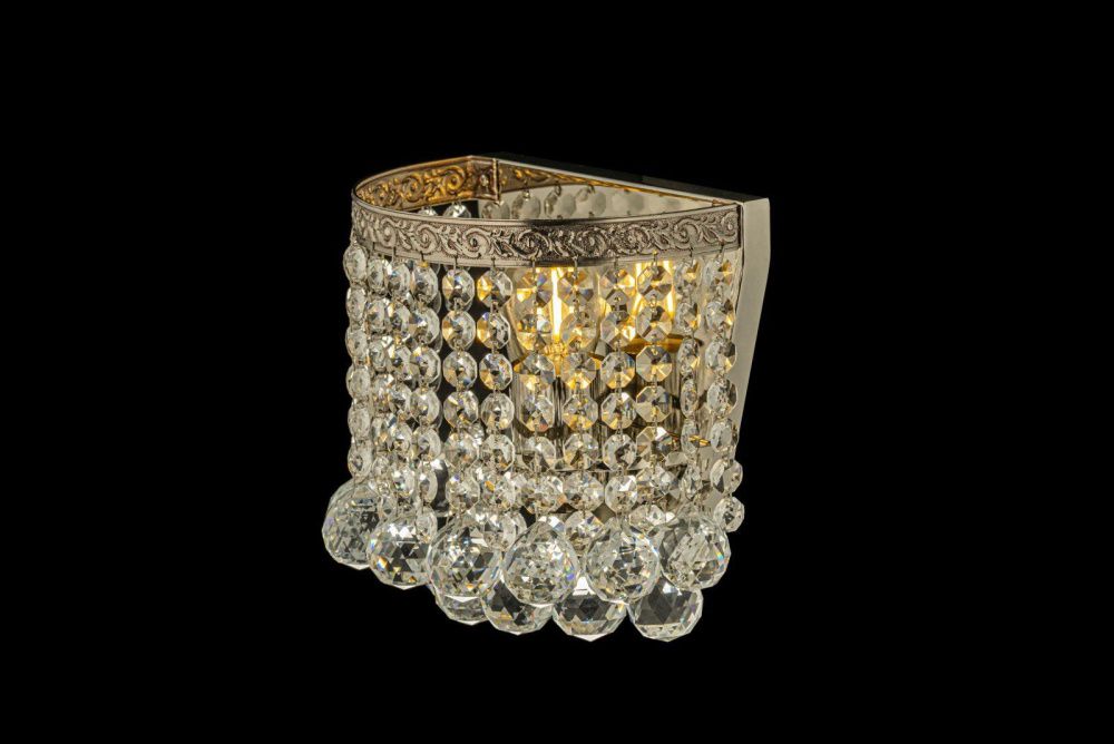 Бра *18*20 см, 1*E27*60W, Arti Lampadari Castellana Nickel Castellana E 2.10.501 N, Матовый никель