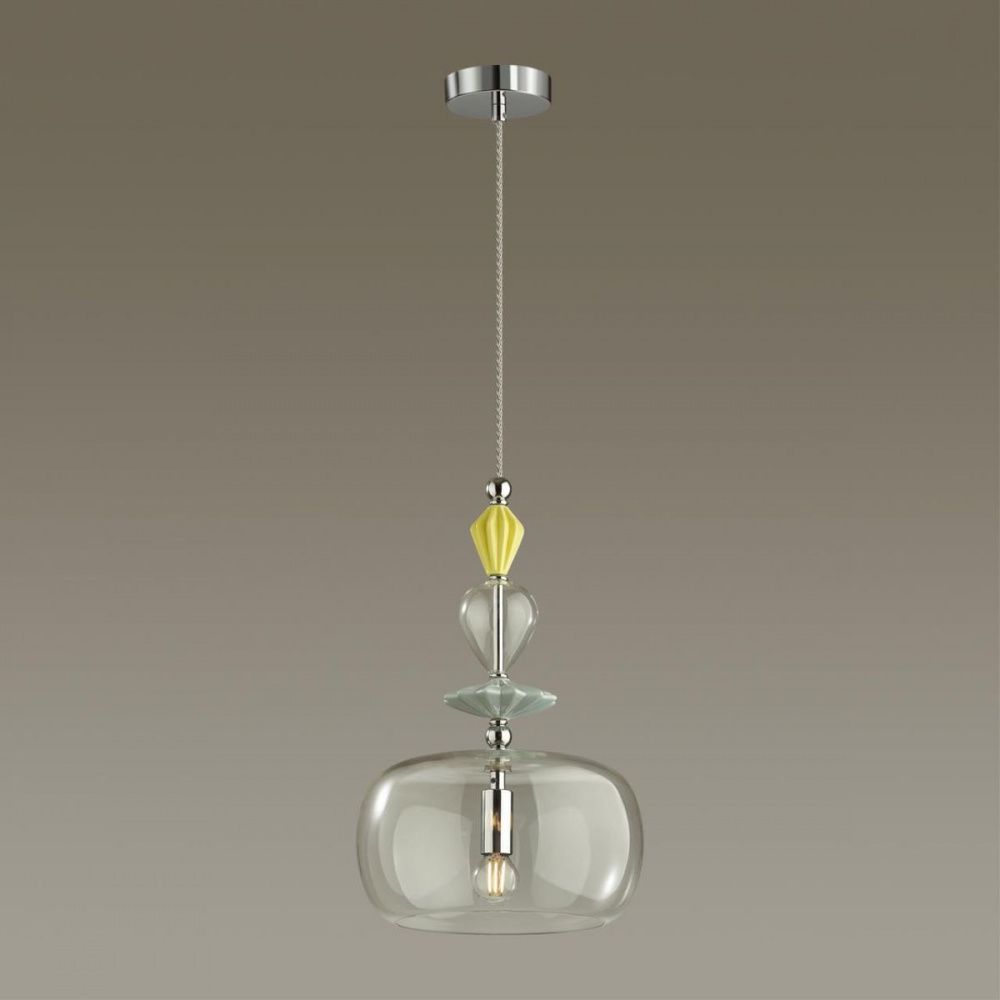 Подвесной светильник диаметр 27 см Odeon Light Bizet 4893/1A Хром
