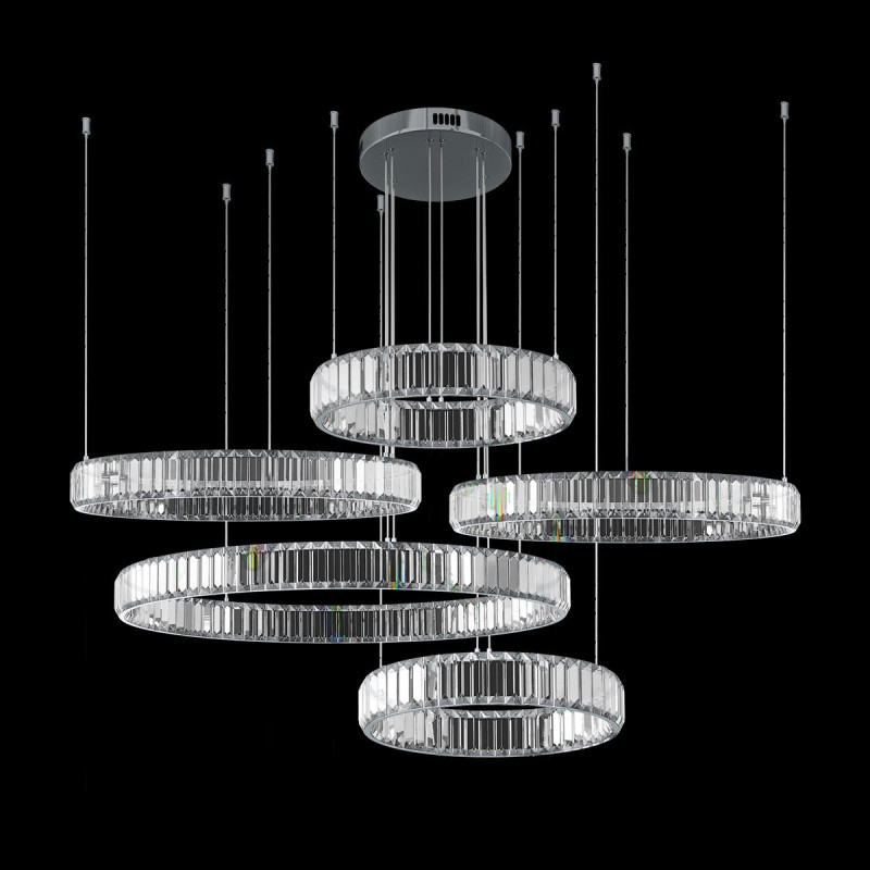 Подвесной светильник 100 см, 5*LED хром Loft It Crystal ring 10135/5 Chrome