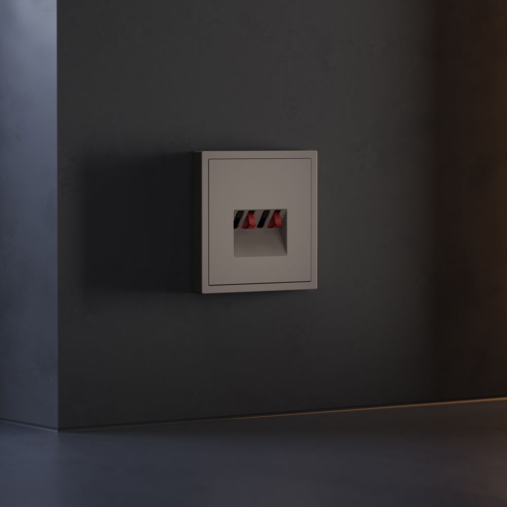 Накладка для розетки акустической 4-местной , S70, капучино Voltum VLS001514