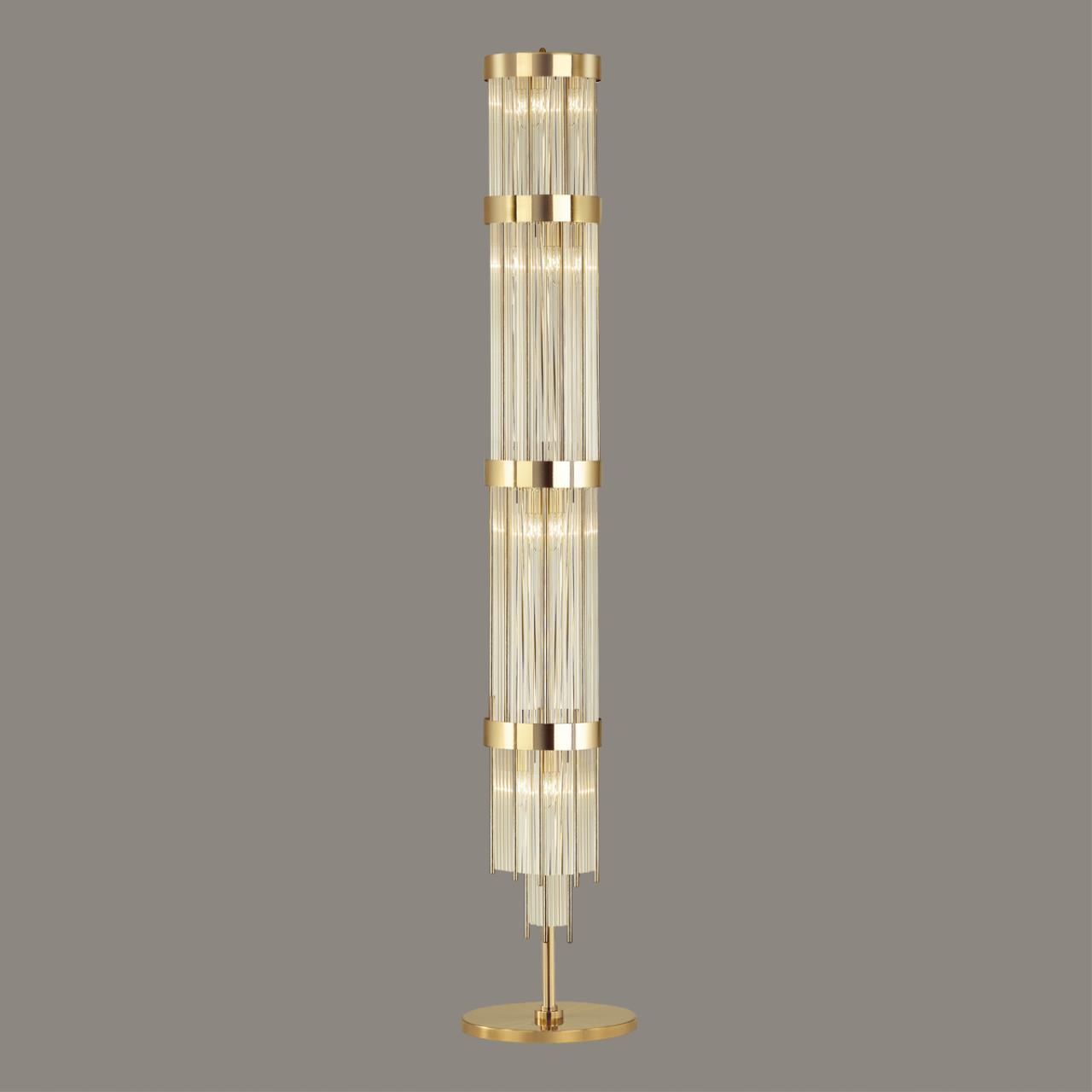 Торшер Odeon Light York 4788/12F, золото-стекло
