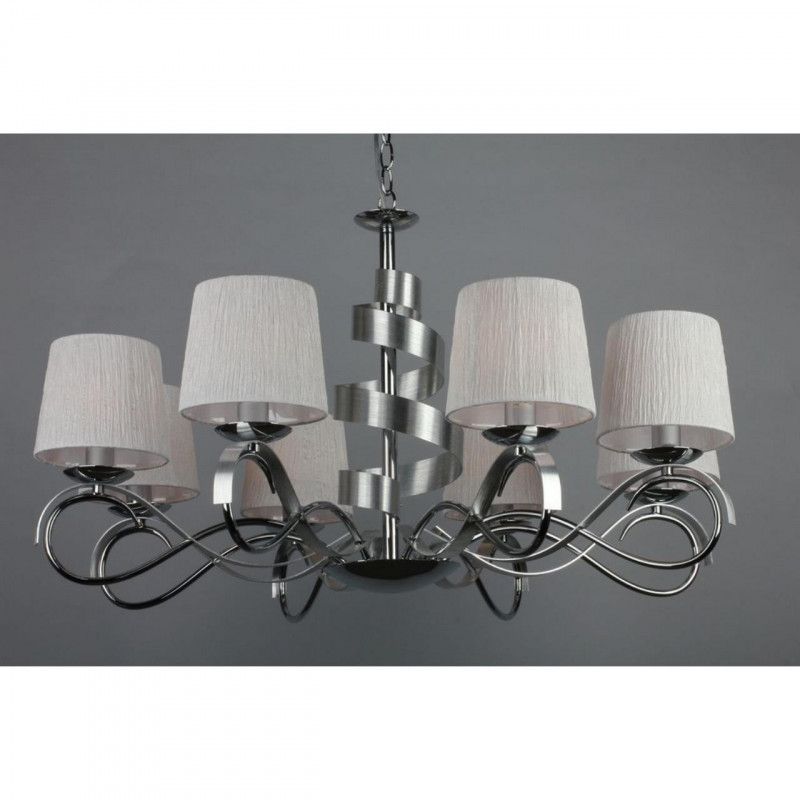Подвесная люстра 85*60-120 см, 8*E14, 40W, Omnilux Omnilux 601 OML-60103-08, хром