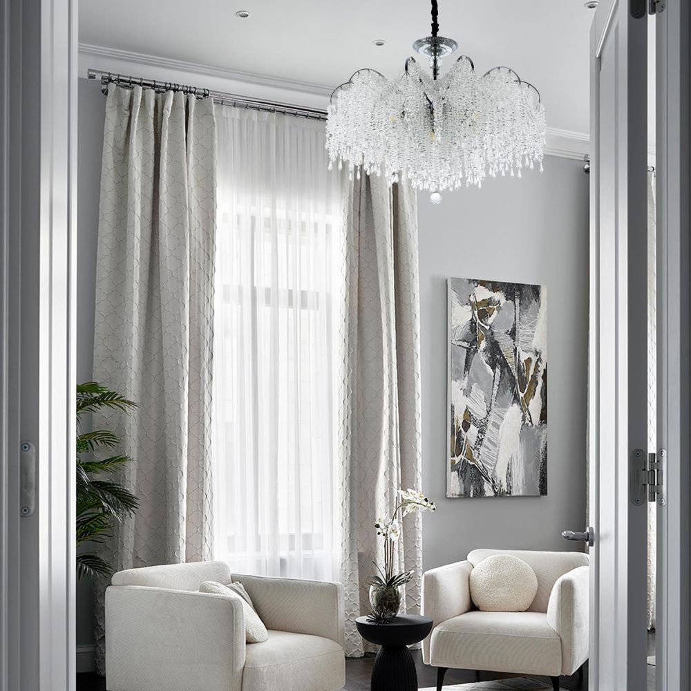 Подвесная люстра 78x78x65см, Е14, 16x40Вт, , Modelux ML.855.16 CR Хром