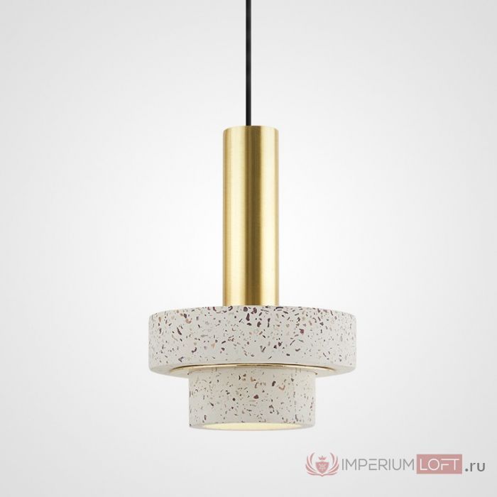 Подвесной светильник CADIS Терраццо 15*15*23 см, 1*E14*40W, ImperiumLoft CADIS01, Чёрный, Золотистый, Серебристый