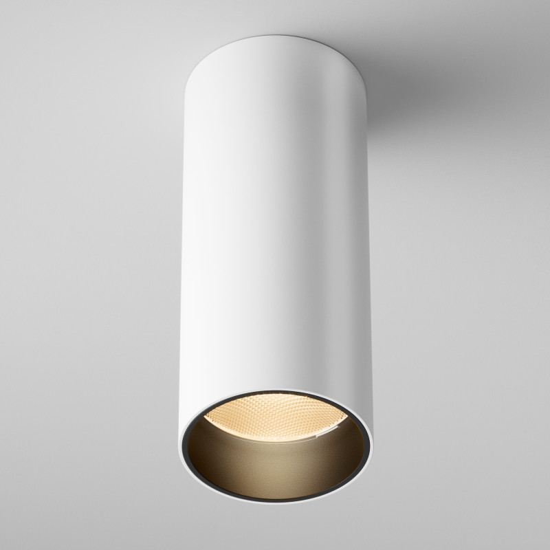 Накладной светильник 5,2*5,2*12,5 см,  LED, 12W, 3000К, Maytoni Technical FOCUS LED C056CL-L12W2.7K-W-W белый