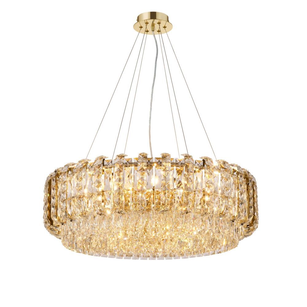 E99-ф800*H260(1200) H GOLD / ЗОЛОТО Подвесной светильник NW 18 x 40W (720W)*E14, Ø800 x H260 (1200), NewRgy H GOLD (Золото)