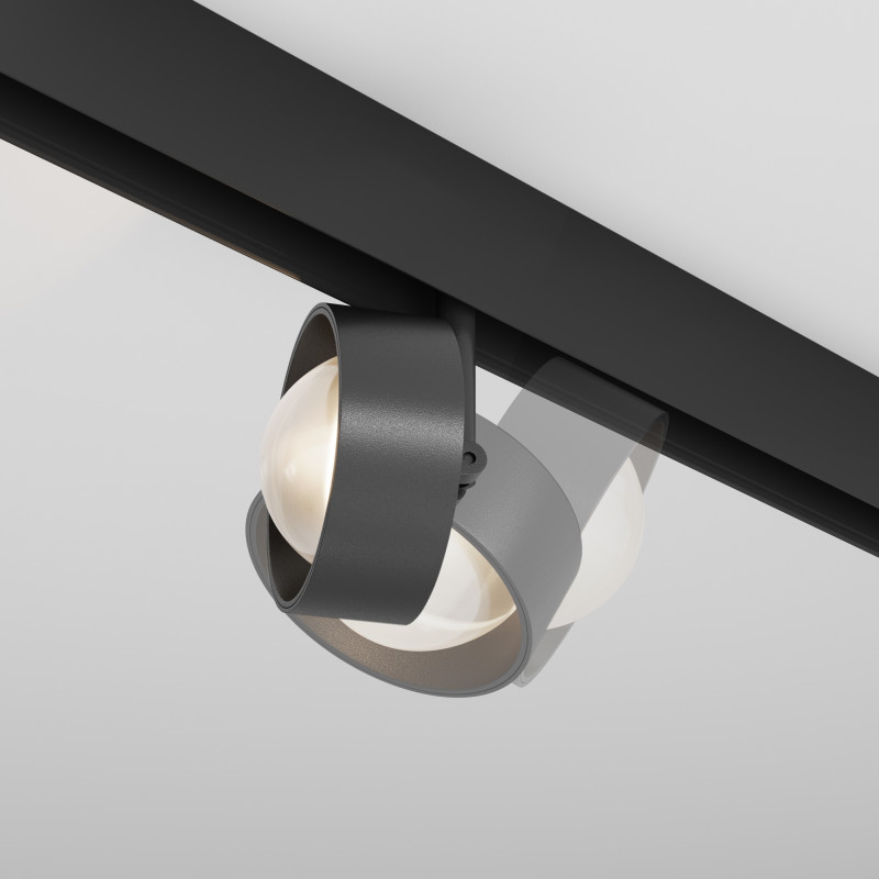 Светильник на шине 9*9*13,4 см,  LED, 15W, 3000К, Maytoni Technical Lens TR217-2-15W3K-B черный