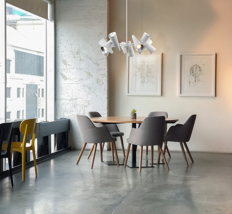 Подвесная люстра Maytoni Giro MOD095PL-10W, диаметр 69 см, белый