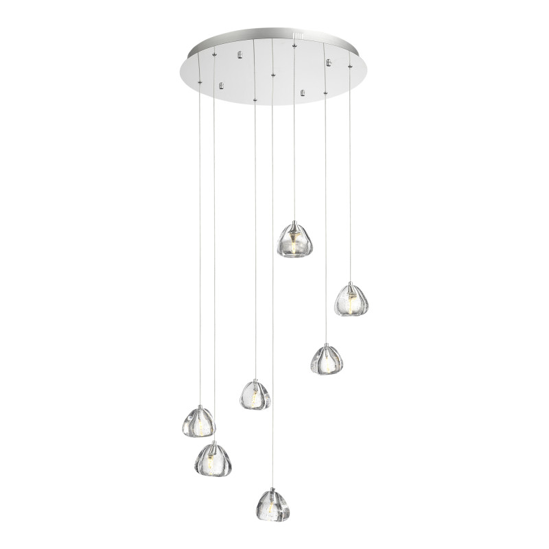 Каскадная люстра 60*250 см, LED, 3W,  3000К, ST-Luce WATERFALL SL6017.101.07 хром