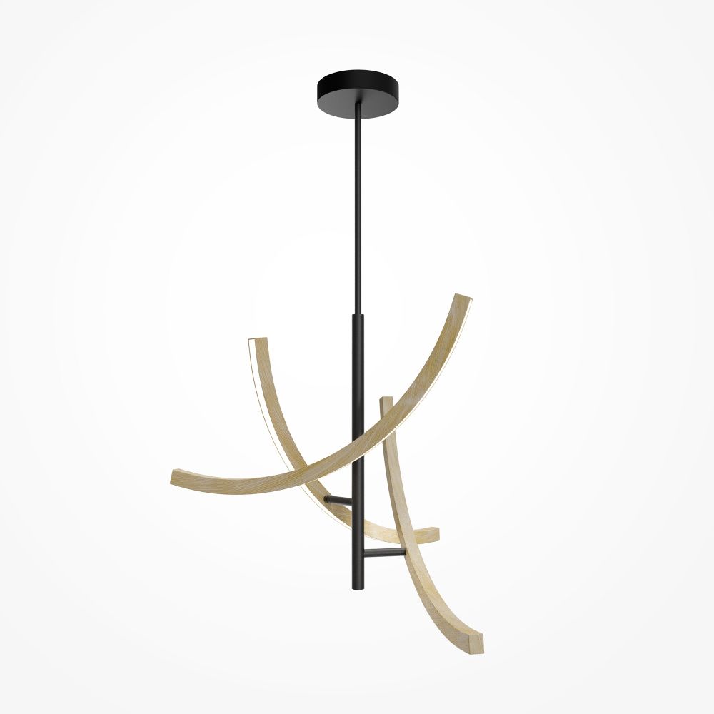 Подвесной светильник 72*65,5-94 см, *LED*21W, K, Maytoni Wabi MOD428PL-L27BK, Черный