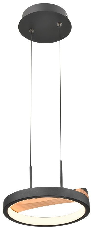 Подвесной светильник 19 см, 9W, Velante 450-023-01, черный