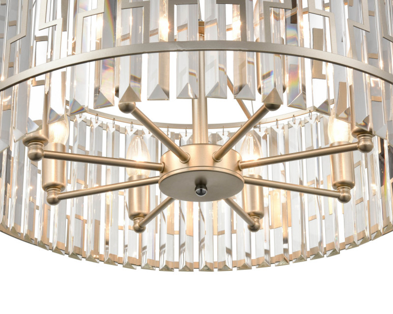 Подвесная люстра  61*90 см, 8*E14 шампань Vele Luce Polifonia VL3124P08