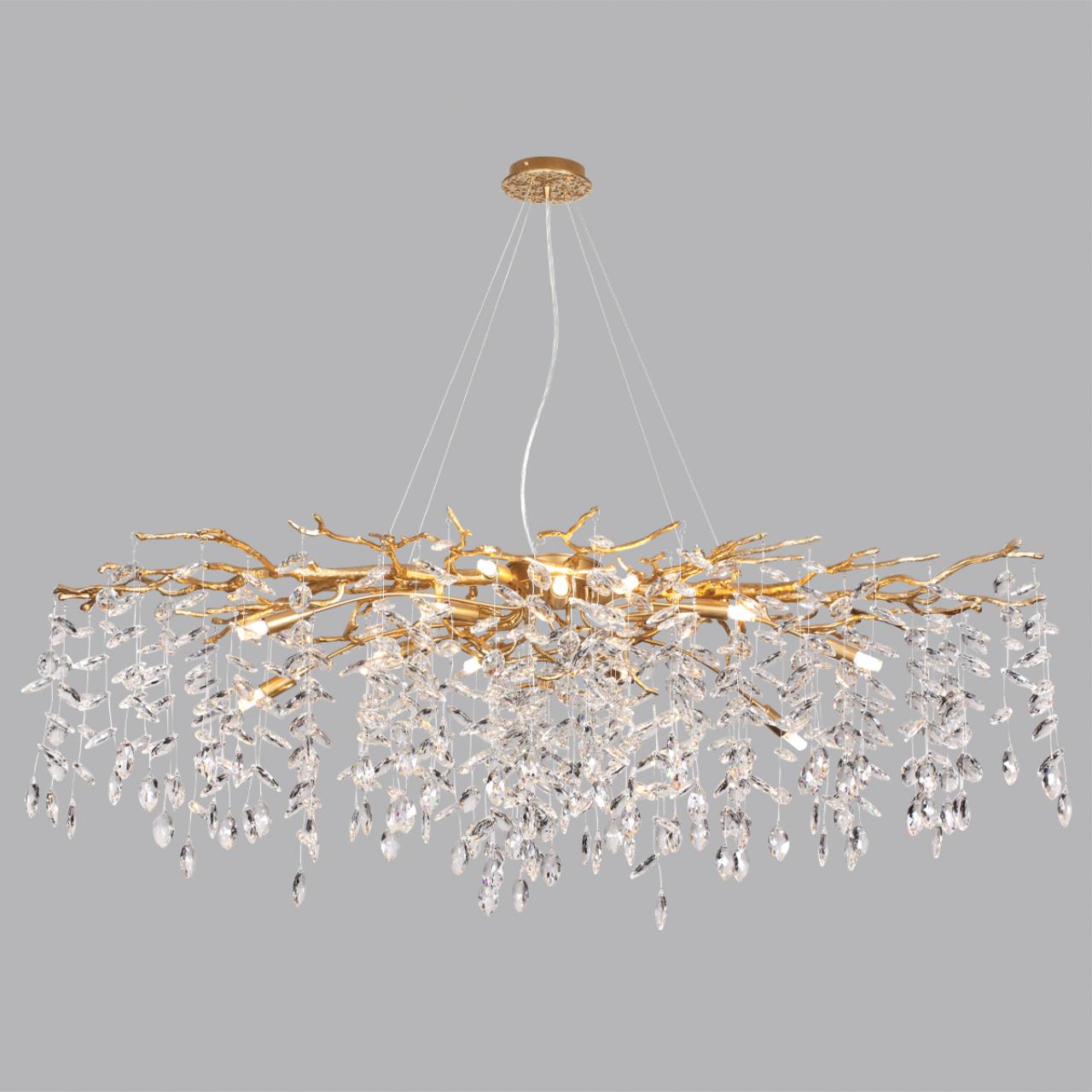 Люстра 120*45*150 см, 14 G9*40W, Odeon Light Delica, античная бронза 4969/14