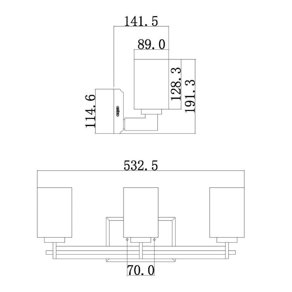 Бра для ванных комнат QZ-TAYLOR3-BATH Quoizel, арт. QZ-TAYLOR3-BATH