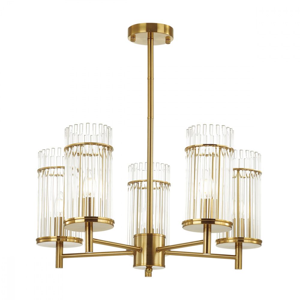 Люстра на штанге Odeon Light Formia 4809/5, диаметр 60 см, бронза