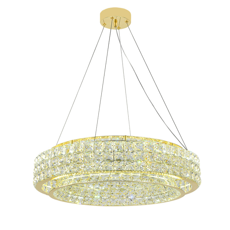 Подвесная люстра 60 см, 130W, 3000-6000K, Indigo Valore 12044/B/1P Gold V000099L, золото, 12044/B/1P Gold