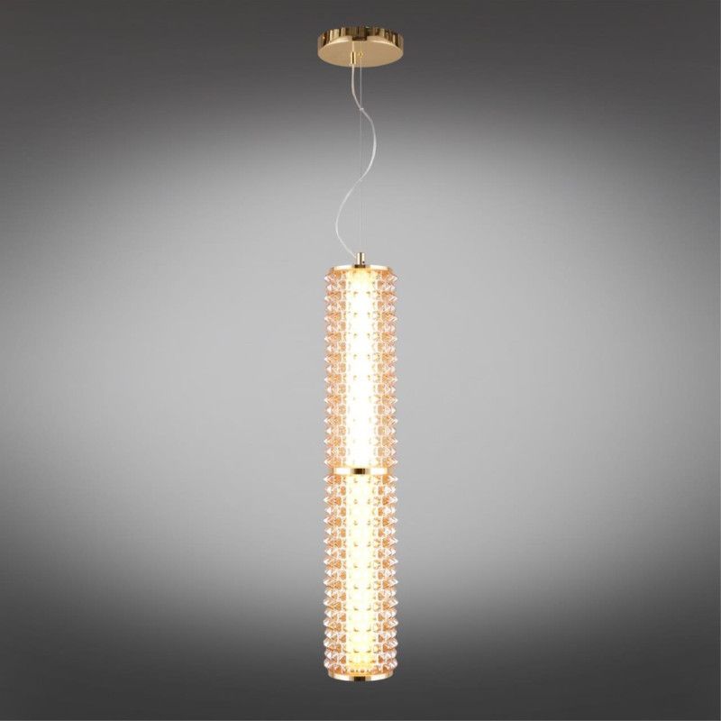 Подвесной светильник 15*105-210 см, 1*LED, 29W, 3000K, Aployt Ozann APL.331.26.29, золотой