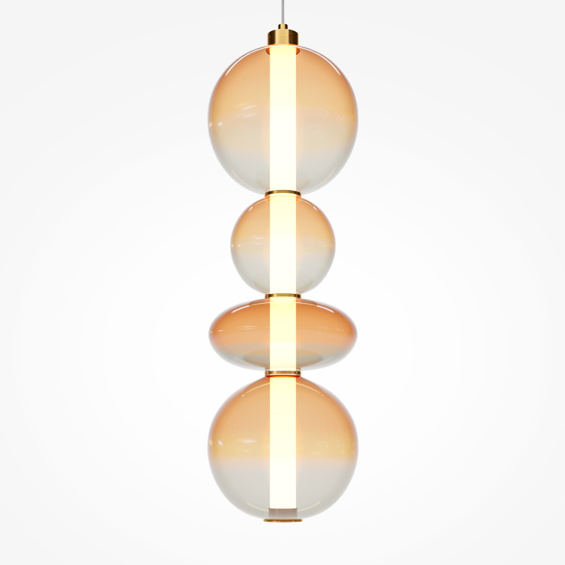 Подвесной светильник 20*20*387 см, LED, 36W, 3000К, Maytoni Futuro MOD307PL-L36BS3K латунный