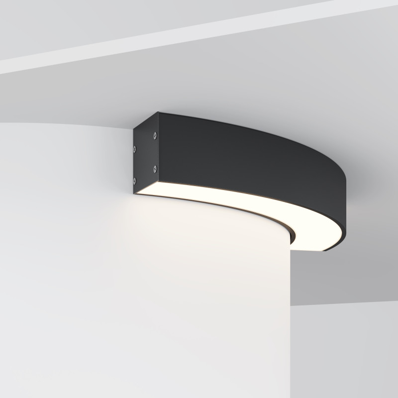 Радиусный профиль ALM-3535R-B-D-90°-0.3M 3,5*3,5*30,63 см, Maytoni Led Strip черный