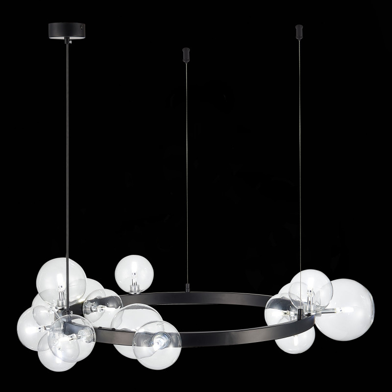 Светильник подвесной 90 см, 75W, 3000K ST LUCE NECTON SL1165.402.15 Черный