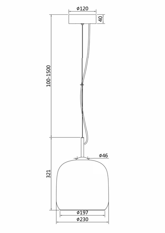 Светильник подвесной Maytoni LED Madmen MOD128PL-L6SG, 6W LED, 3000K, бронза