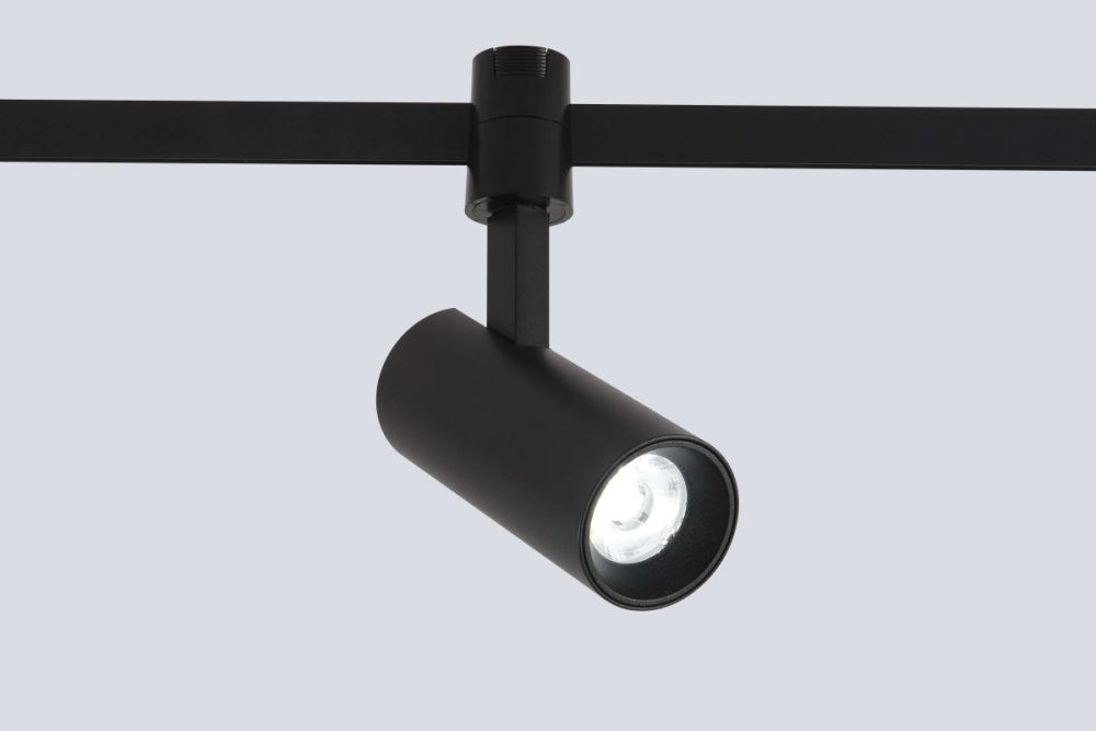 Трековый светильник для гибкой магнитной системы 12 см, 9W, 2700-6500K, Crystal Lux Trace 48V CLT 0.37 003 9W BL SMART, черный
