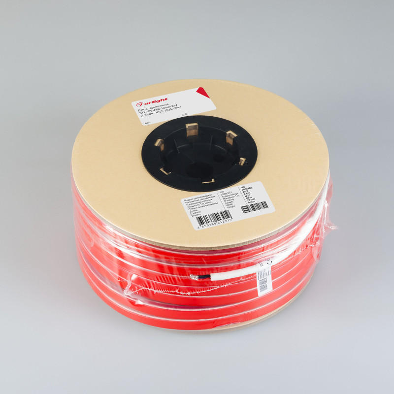 Лента герметичная RTW-PS-A60-10mm 24V Warm3000 (4.8 W/m, IP67, 2835, 50m) (Arlight, 4.8 Вт/м, IP67) 024565(2). Цена указана за 50 метров. Продается кратно 50 метрам.
