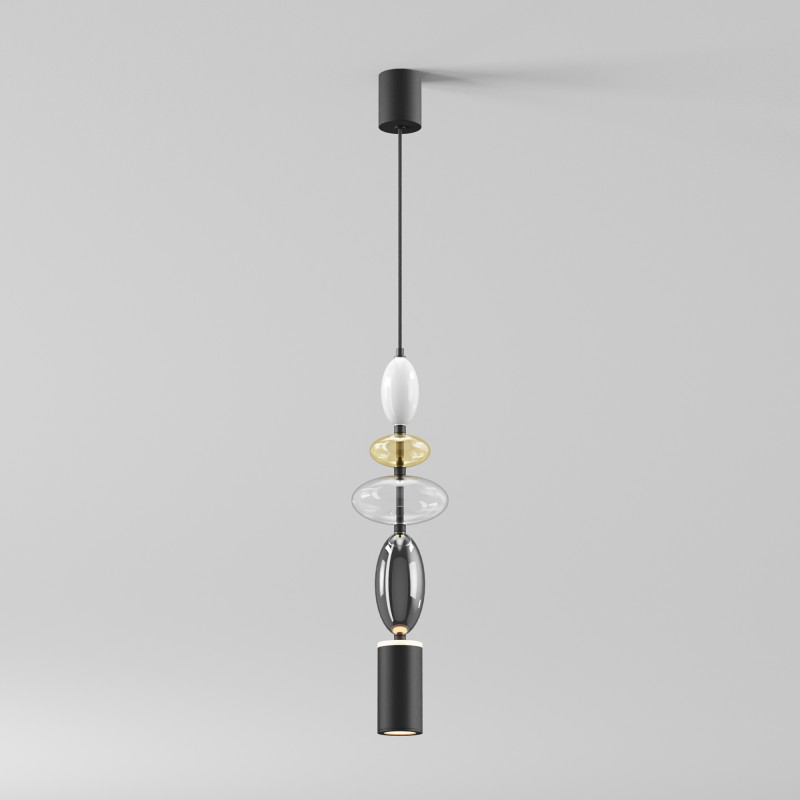 Подвесной светильник 13,5*13,5*357,5 см, 1*GU10, 3000К, Maytoni Monochrome MOD071PL-L8B3K1 черный