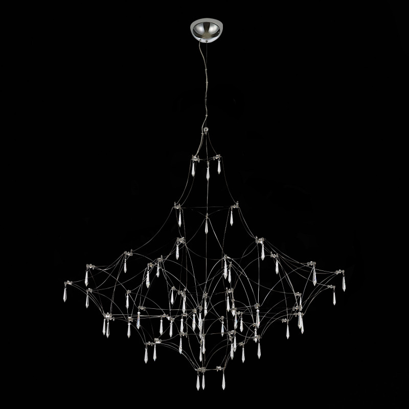 Люстра подвесная 120 см, 51W, 3000K ST LUCE GRAVETTA SL797.113.114 Хром, Прозрачный