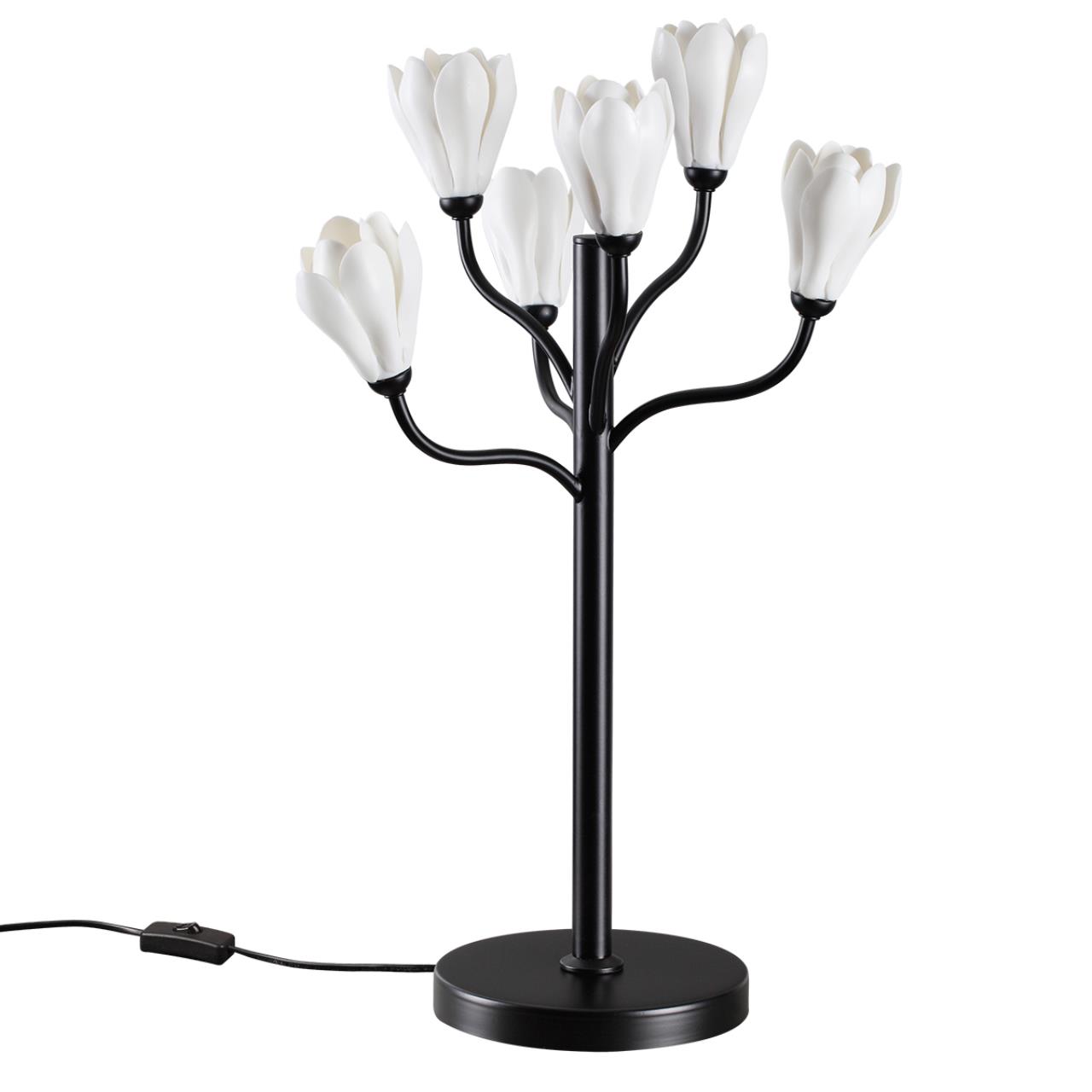 Настольная лампа 6*G4 LED*5W Odeon Light Gardi 5090/6T, черный матовый