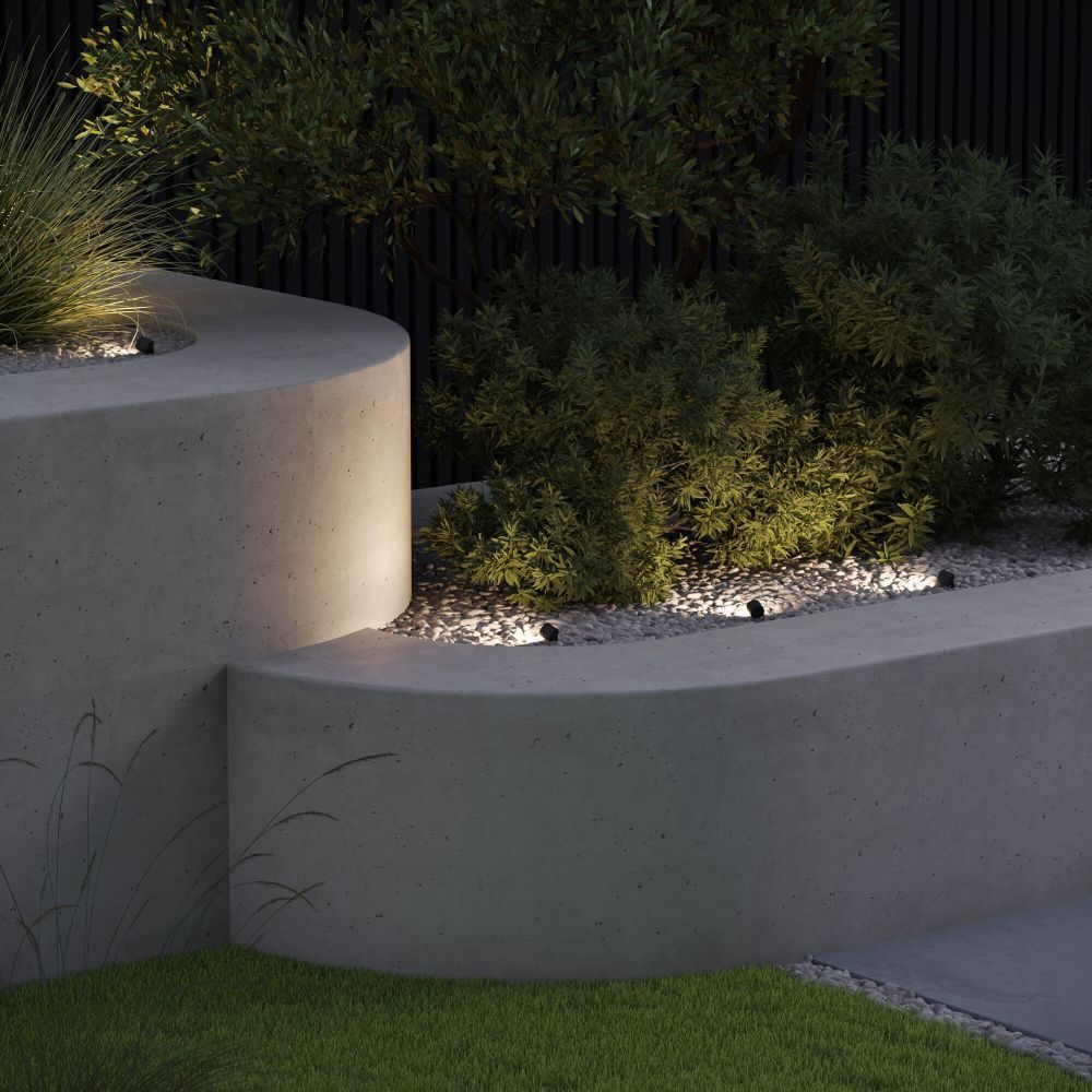 Уличный светильник 5 см, 3W, 4000K, Elektrostandard Landscape 35190/S, черный