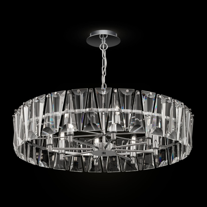 Подвесная люстра Maytoni Puntes MOD043PL-08CH, диаметр 75 см, хром