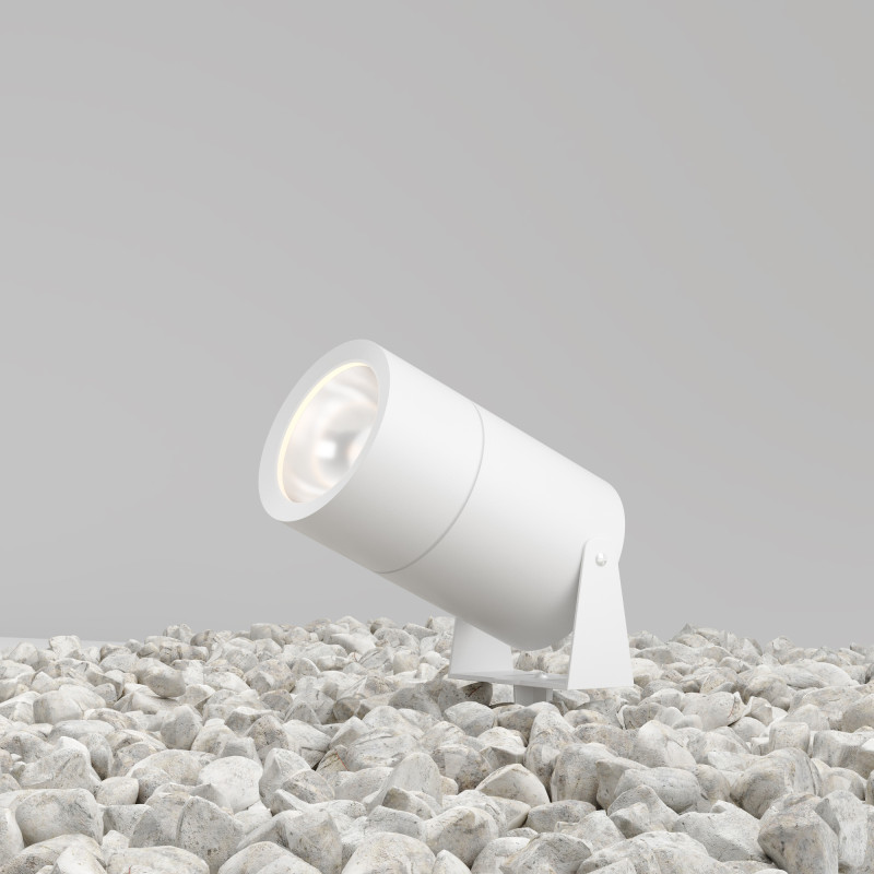 Ландшафтный светильник 16,8*10,8*13,3*22,2 см, LED*15W, 3000 К, Outdoor Bern O050FL-L15W3K Maytoni Outdoor, Белый