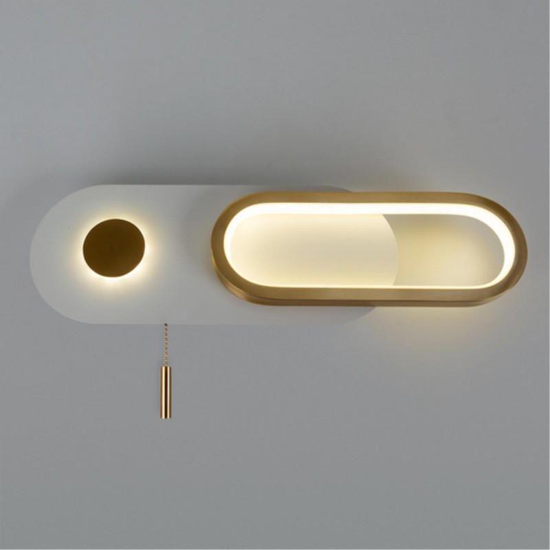 Светильник 40 см, 10W, 4000K, Arte Lamp LUCAS A2602AP-10WH, белый-золото