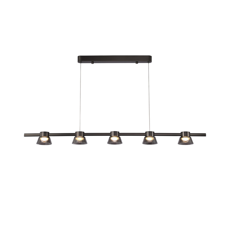Линейный светильник 118*10*180 см, LED, 30W, 4000К, Favourite Twix 4247-5P черный