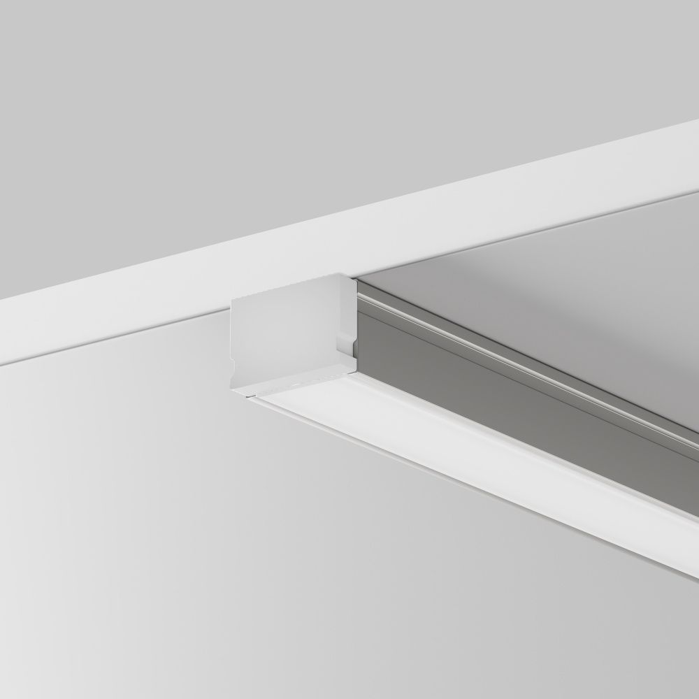 Комплект заглушек (для профиля ALM-1007-S-2M) 2 шт. 642010 Maytoni Led Strip Накладной профиль Белый 201208, Прозрачный