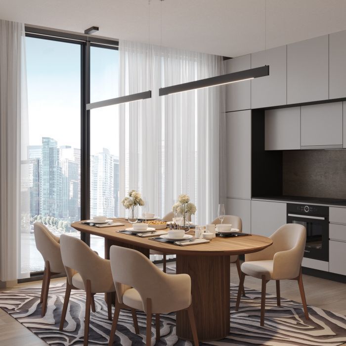 Светильник подвесной диммир. со сменой цв. температуры (управл. - пульт ДУ или прилож. Smart Life) 120,04*1,04*206- см, 2*LED*36WW, 3000-5700K, Novotech Iter NOV359546, черный