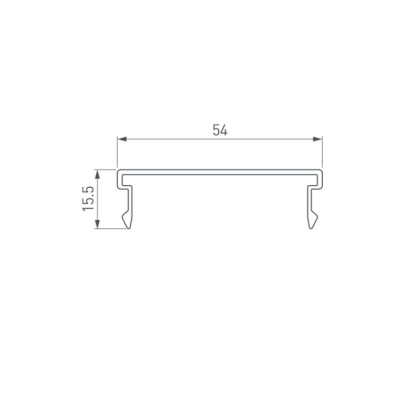 Экран Arlight 027294 200*5,4*0,5 см. Цена указана за 2 метра. Продается кратно 2 метрам.