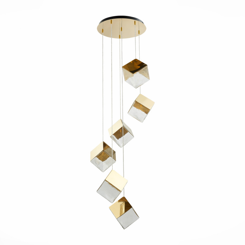 Светильник подвесной 57 см, ST LUCE RIELLO SL1182.203.06 Золотистый